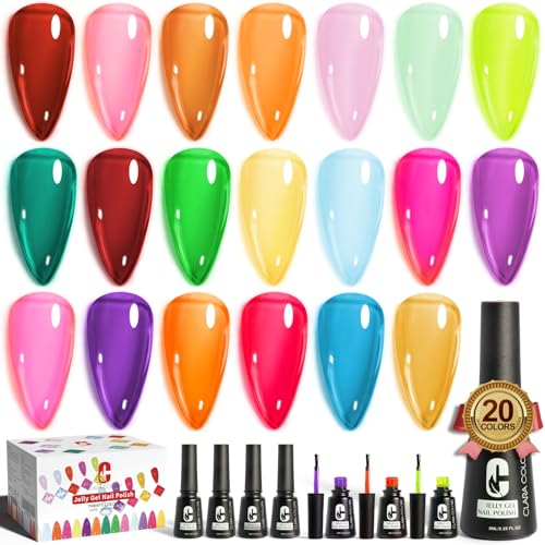 Vernis à ongles jelly gel pour sublimer votre manucure maison DIY avec 20 nuances néon tendance
