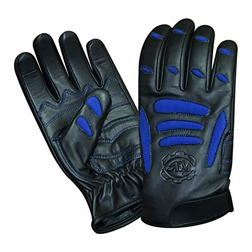Gants de moto en cuir de course ADM 9014 respirants et protecteurs pour pro-motard