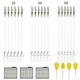 18 anzuelos para pesca de carpas, tamaño 2#4#6# hecho a man