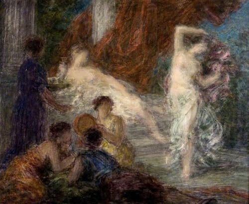 Image sur toile La Danza Henri Fantin-Latour affiche impression d'art murale 60x90 cm