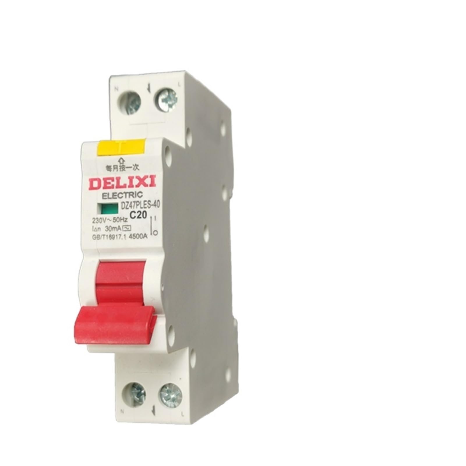Interruptor de fugas DZ47PLES C 20A para proteger los electrodomésticos de la cocina y hogar