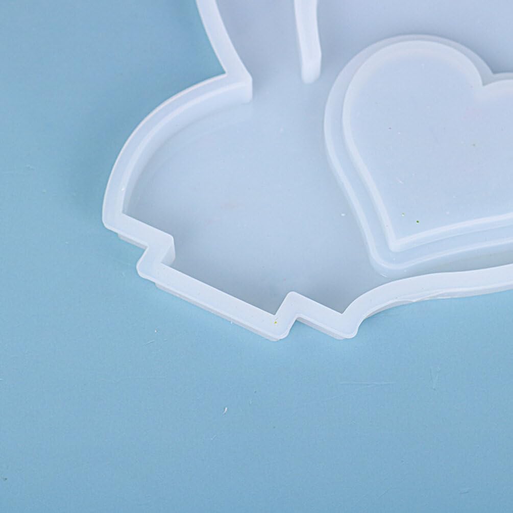 Silicone Photo Frame Mold for Mother Day Non-Sticky Epoxy Casting Mold for Crafts Heart-Shaped Design for and Daily Use