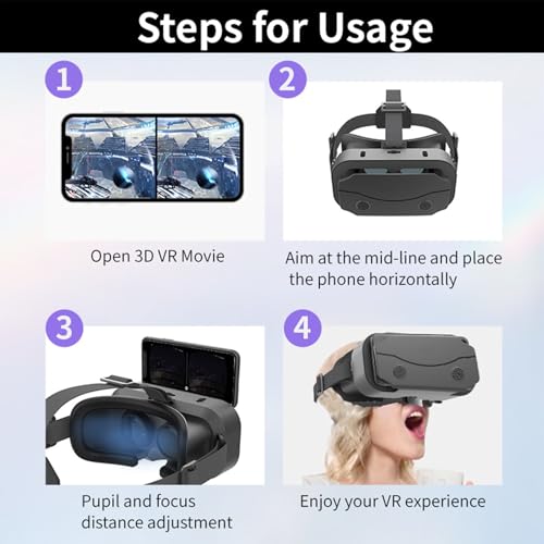ノーブランド品 スマホ用3D VRヘッドセット ON9DUS8DIZ717SG8 の商品画像 3