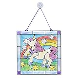Melissa & Doug Stained Glass Made Easy Craft Kit - Unicorn
