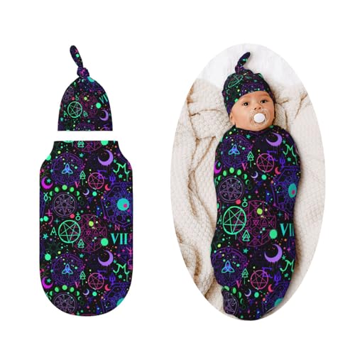 Image of Candy Swaddle Blankets Newborn Receiving Blanket Baby Swaddle Wrap Soft Sleeping Sack for Baby Girls Boys