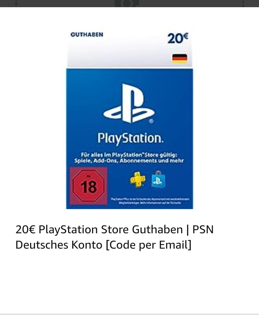 Amazon Psn Guthaben Code Kommt Nicht 20€ PlayStation Store Guthaben | PSN Deutsches Konto [Code per Email