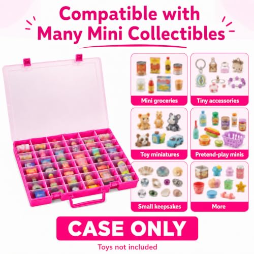 FULLCASE Case Compatible with 5 Surprise for Mini Brands Toys Series 1-4 Mystery Capsule Storage, for Mini Mart Collection Organizer for Collectibles(Case Only) (Red) by FULLCASE - Used condition - Image 7