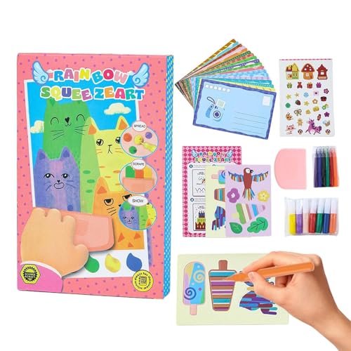 Kit de arte de raclette genérico - Postales DIY,Conjunto De Pintura Para Niños Niñas En Casa Y En La Escuela -