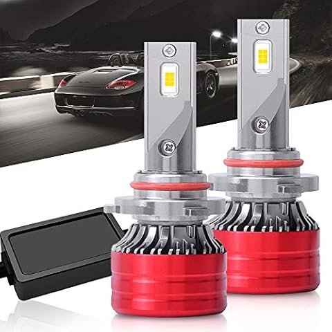 GZLMMY 1 Pair Mini Size 9005 HB3 100W 20000LM DOB LED Chips Headlight Bulbs Kit 6500K Waterproof Car Front Head Light (9005 HB3) Cover