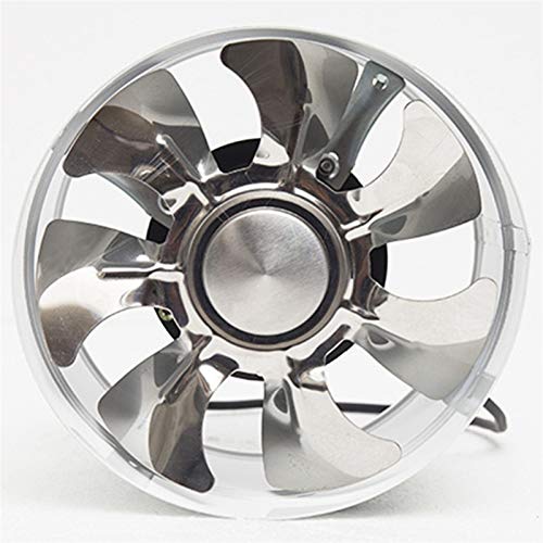 Ventilador de conducto de 8 pulgadas, ventilador de aire de tubo de metal, mini extractor de aire, ventilador de pared