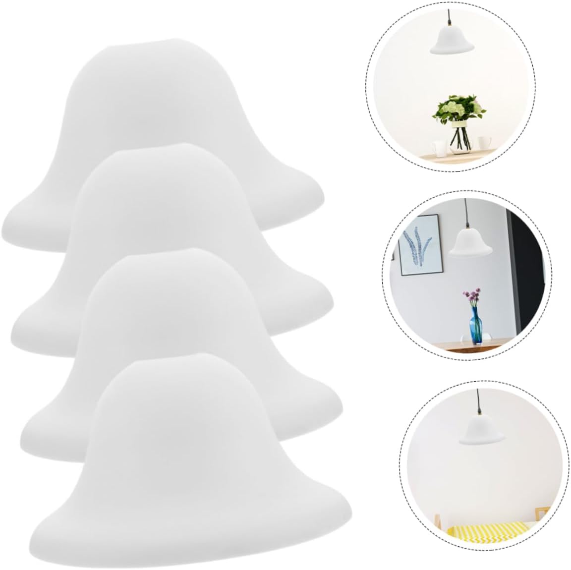 DOITOOL 8pcs Mushroom Decor Aesthetic Portable Mushroom Lamp Ceiling Lamp Shades Bedside Floor Shades