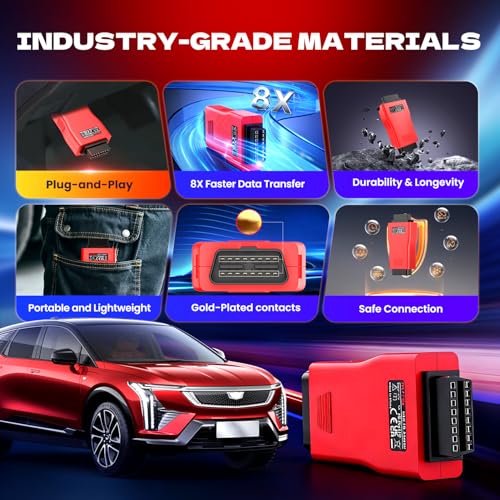 Autel CAN FD CANFD Adapter for GM MY2020 Vehicles, 2026 Compatible with Autel Scanner Diagnostic Scan Tool MaxiCOM MK808S MX808S DS808 Maxisys Elite 908 Series Models W/CAN FD Protocol (100% Original) - Image 4
