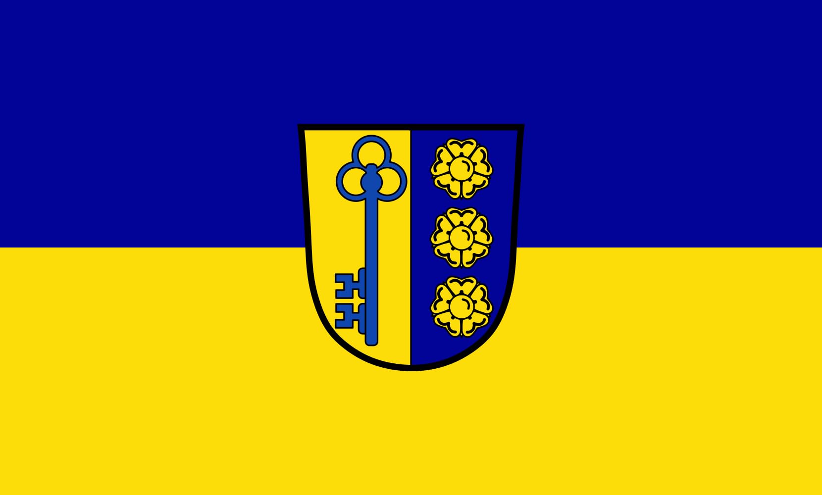 Drapeau Greußenheim 1.35m² grand format paysage pour pavillonner sans effort