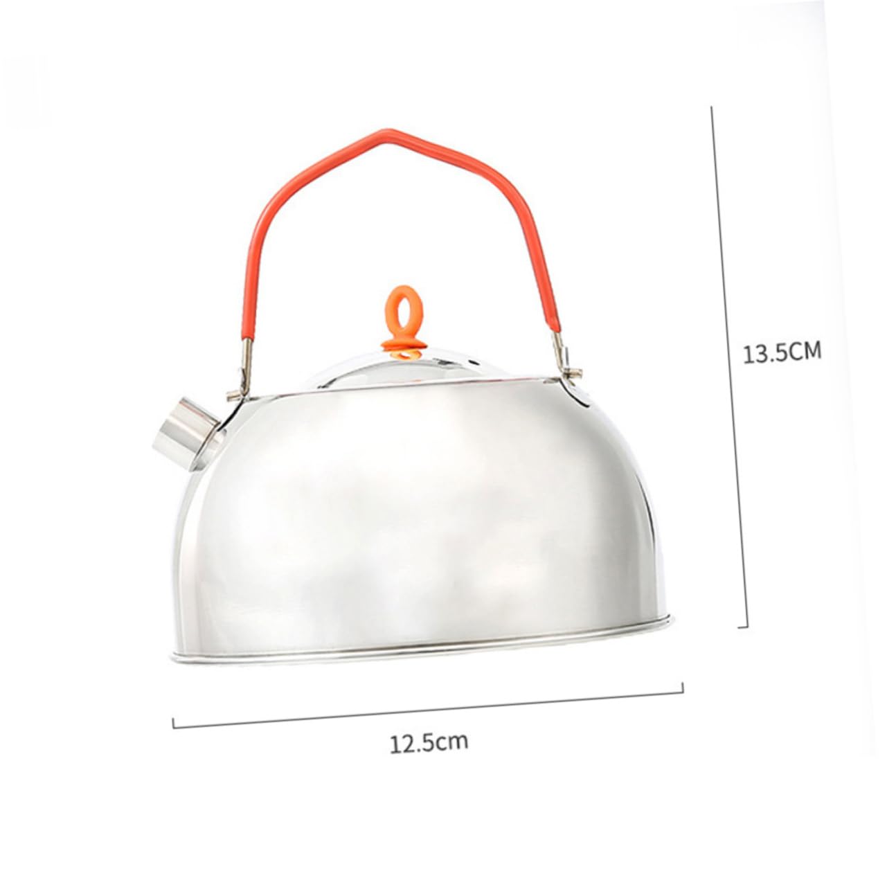 BRIGHTFUFU Stainless Steel Mini Kettle 0.6l Tea Pot Camping Portable for Outdoor Activities