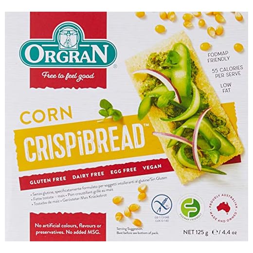 Orgran | Toasted Corn Crispbread | 1 X 125G