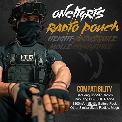 Onetigris Radio Holster For Baofeng Uv-5R Bf-F8Hp Nylon Molle Pouch For Walkie Talkie #TOP2