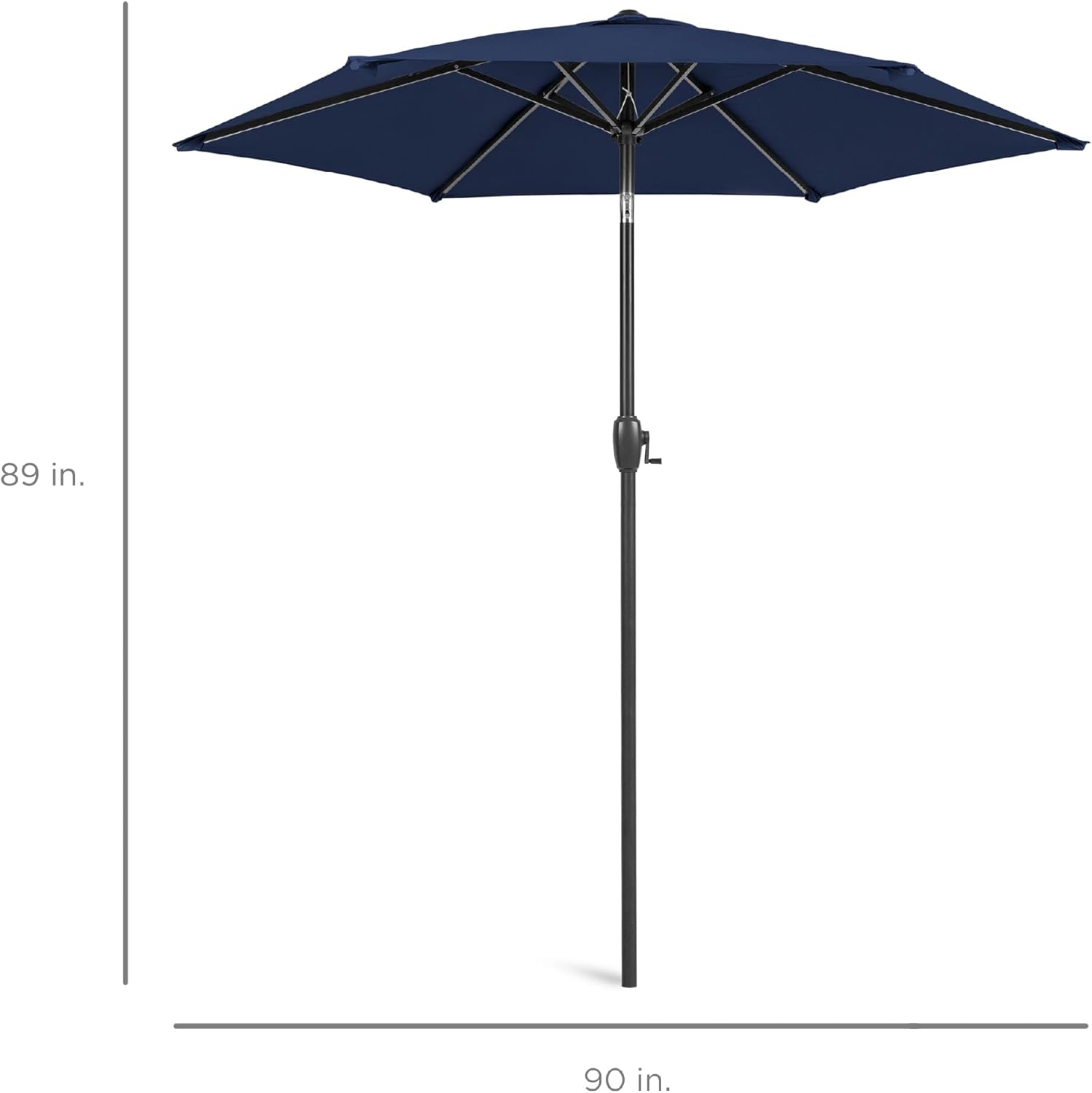 Best Choice Products 7.5ft Outdoor Market Table Patio Umbrella w/Tilt, Easy Crank Lift