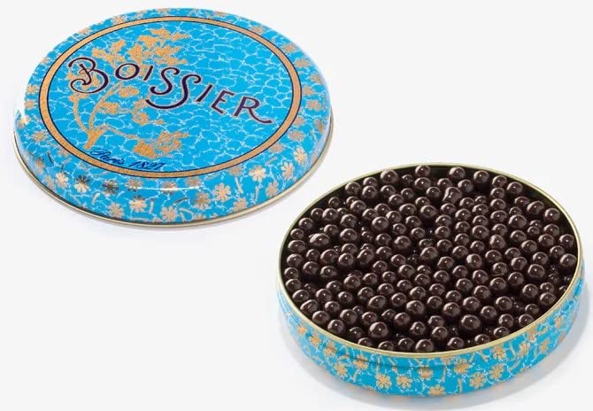 Maison Boissier Ma&icirc;tre Confiseur - Perles de Chocolat/Chocolate Pearls - 9.87oz / 280gr Metal box