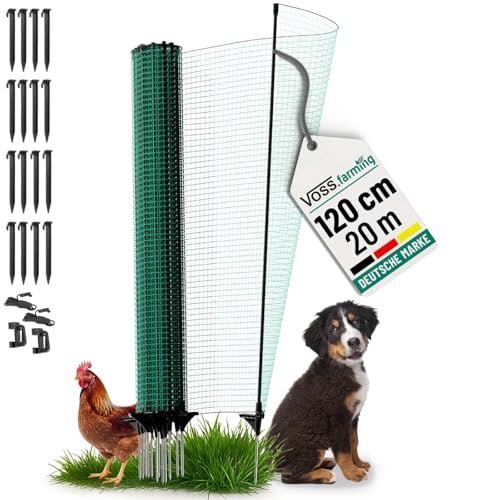 VOSS.farming Begrenzungszaun Classic ohne Strom, 20m, 120cm...