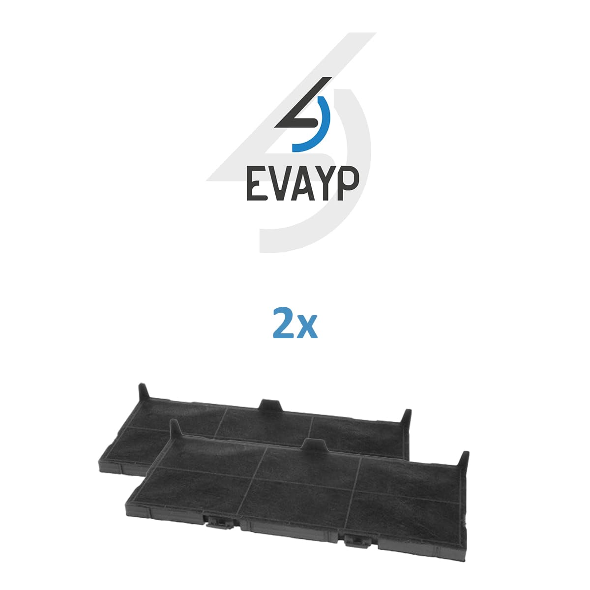 2x Aktivkohlefilter kompatibel mit 11025806 11008216 Neff Z54TC02X0 Z54TS02X0 Siemens LZ45610 Bosch DSZ4561 Küchenhauben, Dunstabzugshauben