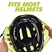 BTR High Visibility Yellow Universal Size Bike/Bicycle Waterproof Helmet Cover with Reflective Stripes - One Size Fits All