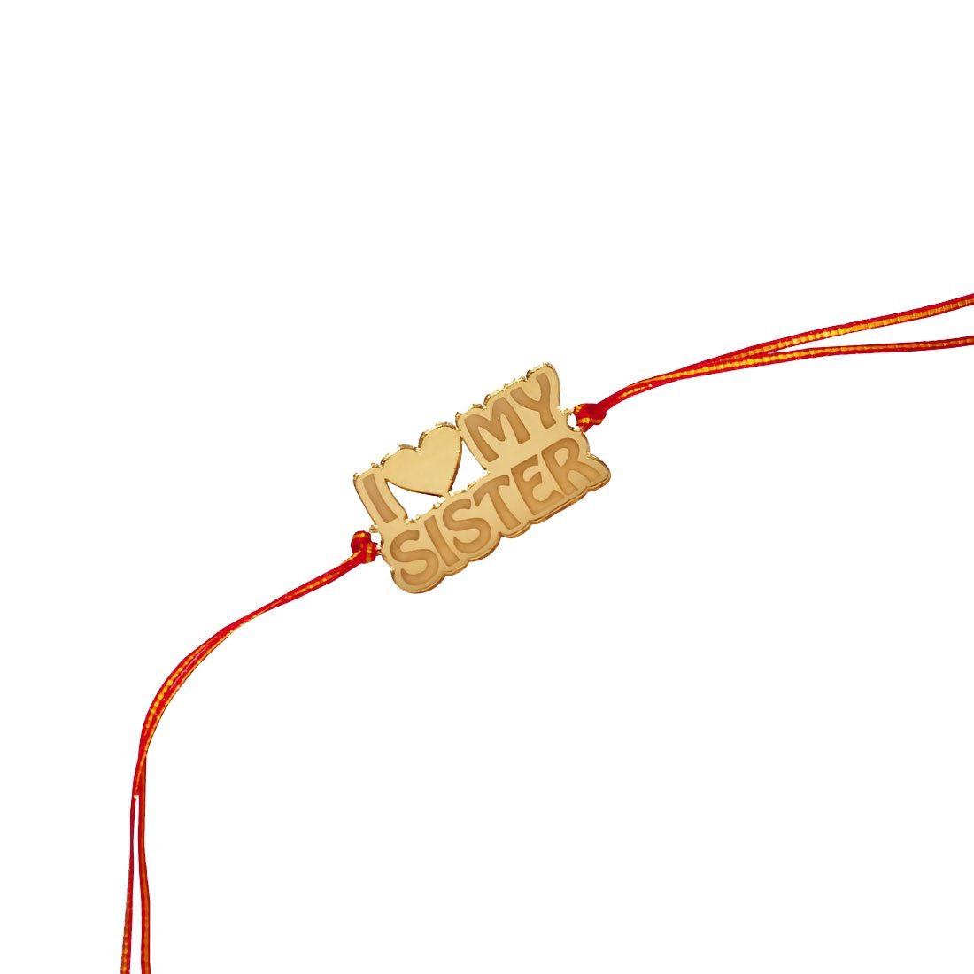 Incredible Gifts India Gold Acrylic I Love My Sister Rakhi for Brother (B07FP6YQ9Q) Amazon Price History, Amazon Price Tracker