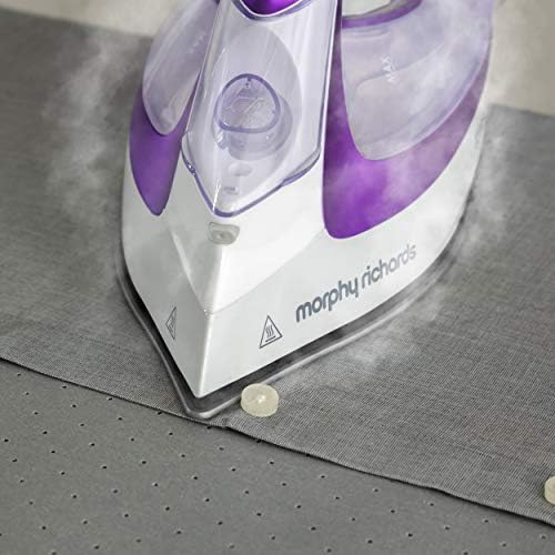 Morphy Richards 302000 Turbo Glide Steam Iron, 3 m Cable, 150 g Steam Shot, Auto Shut Off, 2800 W,Purple