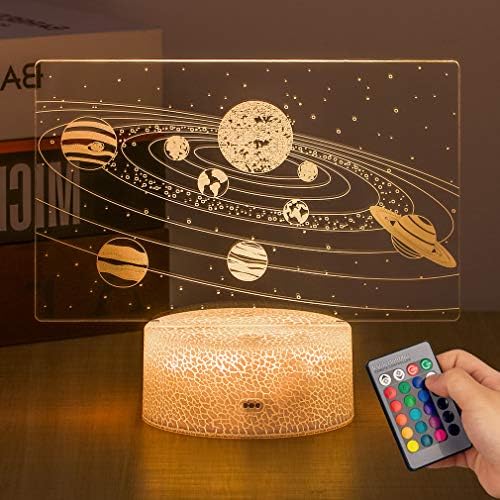 WHATOOK Baseball 3D Night, 3D Illusion Lamp Room Party Decorations, Boys Toys Gifts for Xmas Birthday Holiday