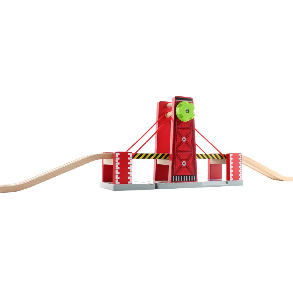 VICASKY 2 Stück Holzschienen Zugbahn Stopper Natürliches Holz