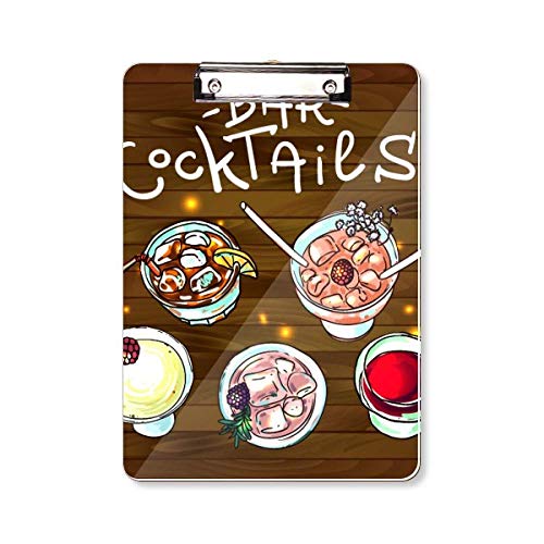 Porte-bloc A4 pour bar anti-taches | Protégez votre carte de cocktails et vins