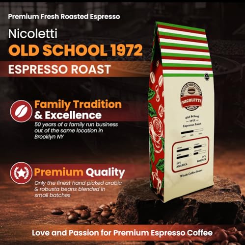 Nicoletti Old School 1972 Espresso Roast En Grano 2 lb miniatura 4