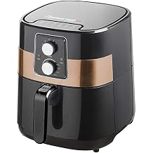 Bestron XXL Hot Air Fryer, PrepAir Technology and Timer Function, 4 Litres, 1300 Watt, Black/Copper