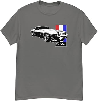 Aggressive Thread 2nd Gen Camaro T-Shirt Muscle Car Enthusiast Mens Tee Shirt
