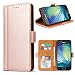 Produktbild Bozon Galaxy A5 2017 Hülle, Leder Tasche Handyhülle Flip Wallet Schutzhülle für Samsung Galaxy A5 2017 mit Ständer und Kartenfächer/Magnetverschluss (Rose Gold)