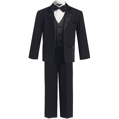 Boy's Classic Tuxedo Suit with No Tail