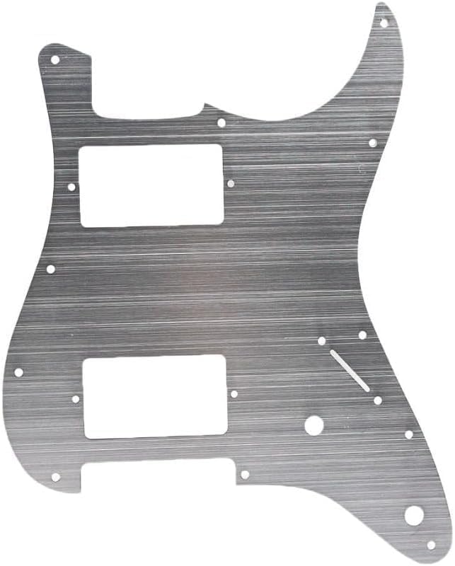 Electric Guitar Pickguard Metal HH 11 Hole Scratch Plate for ST SQ Style Guitar Durable Replacement Protective Surface Body Upgrade Repair Use
