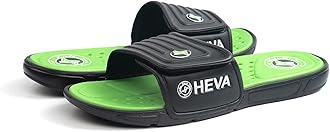 FUNKYMONKEY Men's Slide Sandals with Adjustable Upper and Comfort Quick-Dry Footbed Beach Shower Slippers