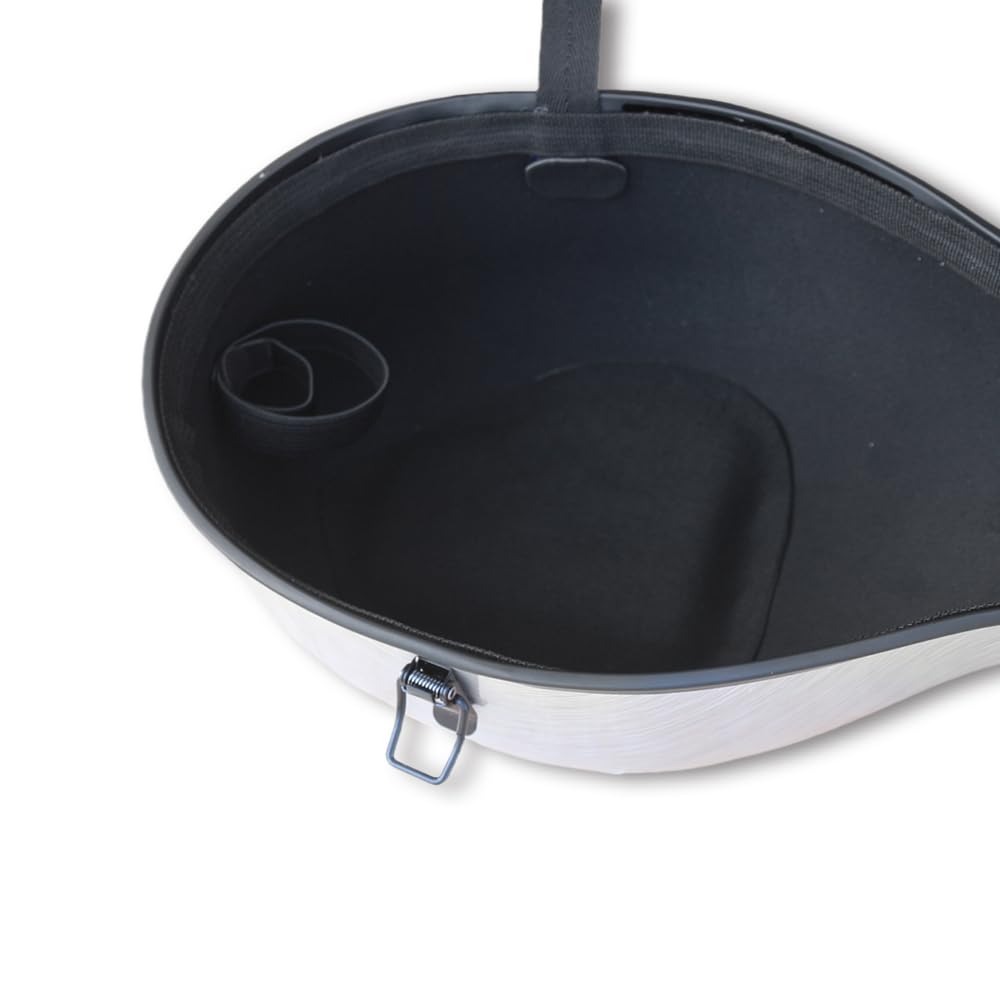 Custodia per violoncello 4/4 in fibra di carbonio con manico integrato, cinghie, ruote, custodia protettiva rigida per viaggi e prestazioni (argento)