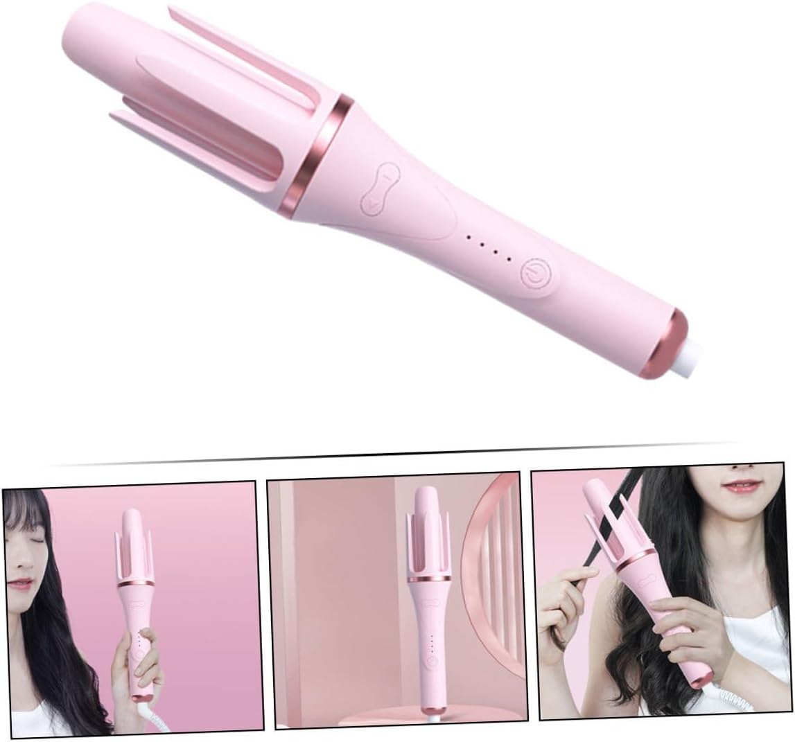 Automatic Curling Iron Wand for Salon Use Fast Heating Hair Curler with Wrap Design Suitable for Long Hair and Wet Dry Styling