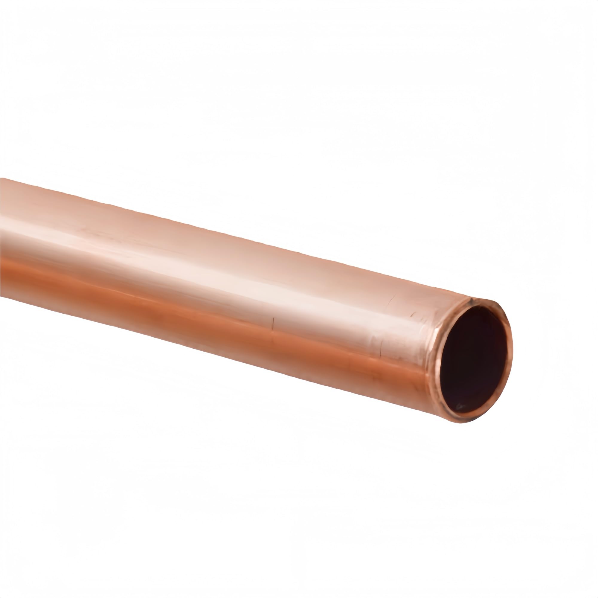 Yjqhody One Color Straight Hard Copper Pipe, Hollow Pure Copper Tubing For Plumbing Installations Length 500Mm 1 Piece(19Mm X 2Mm)