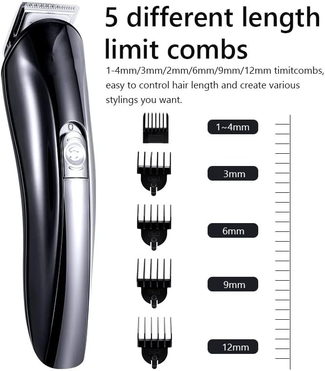 Hair Clippers,Beard Trimmer for Men, 6 in 1 Electric Hair Clipper Rechargeable Razor Men Beard Trimmer Shaver Hair Cutting Machine for Men Face Shaving Hair Trimmer
