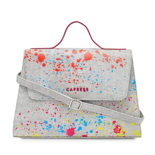 Image of Caprese Splash Satchel Bag, Small | Stylish Printed Handbag for Women with Adjustable & Detachable Sling Strap | Magnetic Snap & Zipper Closure | Ideal for Office & Daily Use
