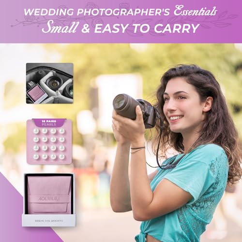 Pearl Veil Weights - 16 Pairs of Magnetic Bridal Veil Weights - Secures Long Veils for Outdoor Weddings - Premium Wedding Accessories for The Bride4