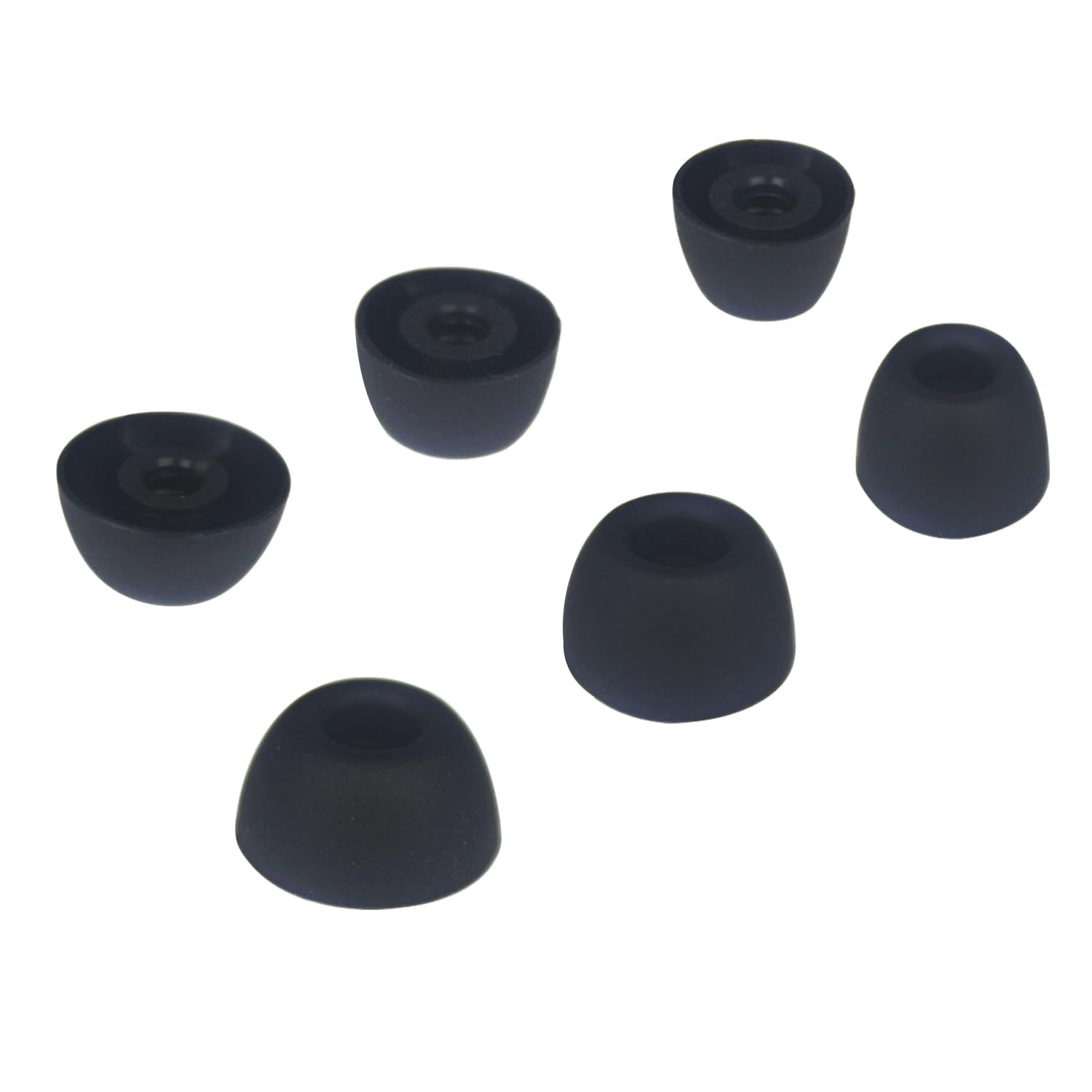 Adhiper 3 pary zatyczek do uszu do Galaxy Buds2 Pro, redukujące hałas silikonowe zatyczki do uszu, kompatybilne ze słuchawkami Samsung Galaxy Buds 2 Pro, pasują do etui do ładowania (S/M/L, czarne) | Rozmiary S/M/L, pasuje do etui ładującego, miękki silik
