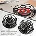 Gas Ring Reducer(New Upgrade), Non Slip Iron Gas Stove Cooker Ring Reducer for Gas Stovetop Espresso Maker, Coffee Moka Pot(Pentacyclic type)