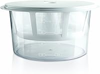 Euro Cuisine GY50 Greek Yogurt Maker - BPA-Free Ultra Fine Mesh Strainer for Thick Homemade Greek Yogurt, Patented Design (White)