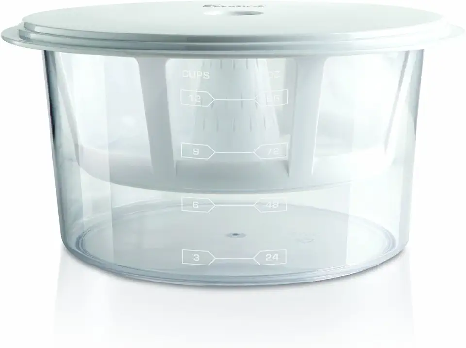 Iogurteira Euro Cuisine GY50, com peneira de malha ultrafina, sem BPA, branco