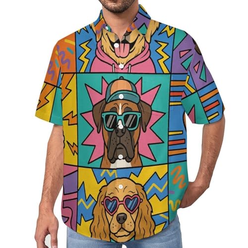 Chemise de plage classique légère et facile d'entretien avec motif pop 3D