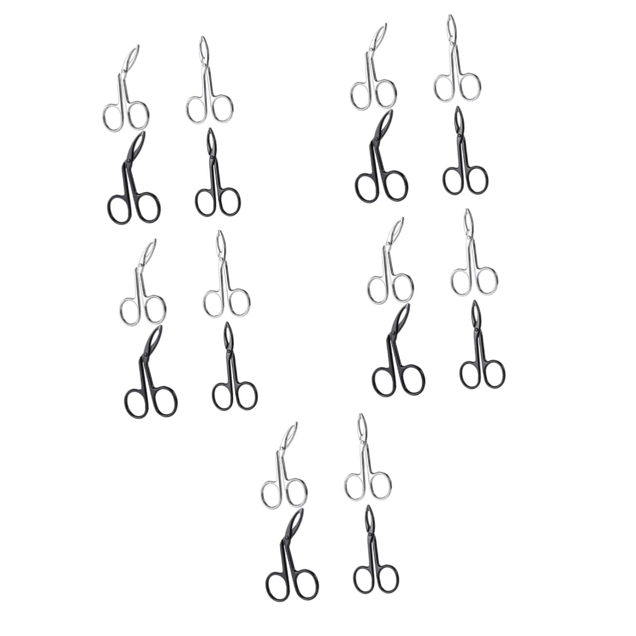 5 Set Pinze Per Sopracciglia Sopracciglio Trimmer Per Sopracciglia Da Donna Per Donne Facciale Pinzette Attrezzo Pinzetta Acciaio Inossidabile 4 Pezzi*5