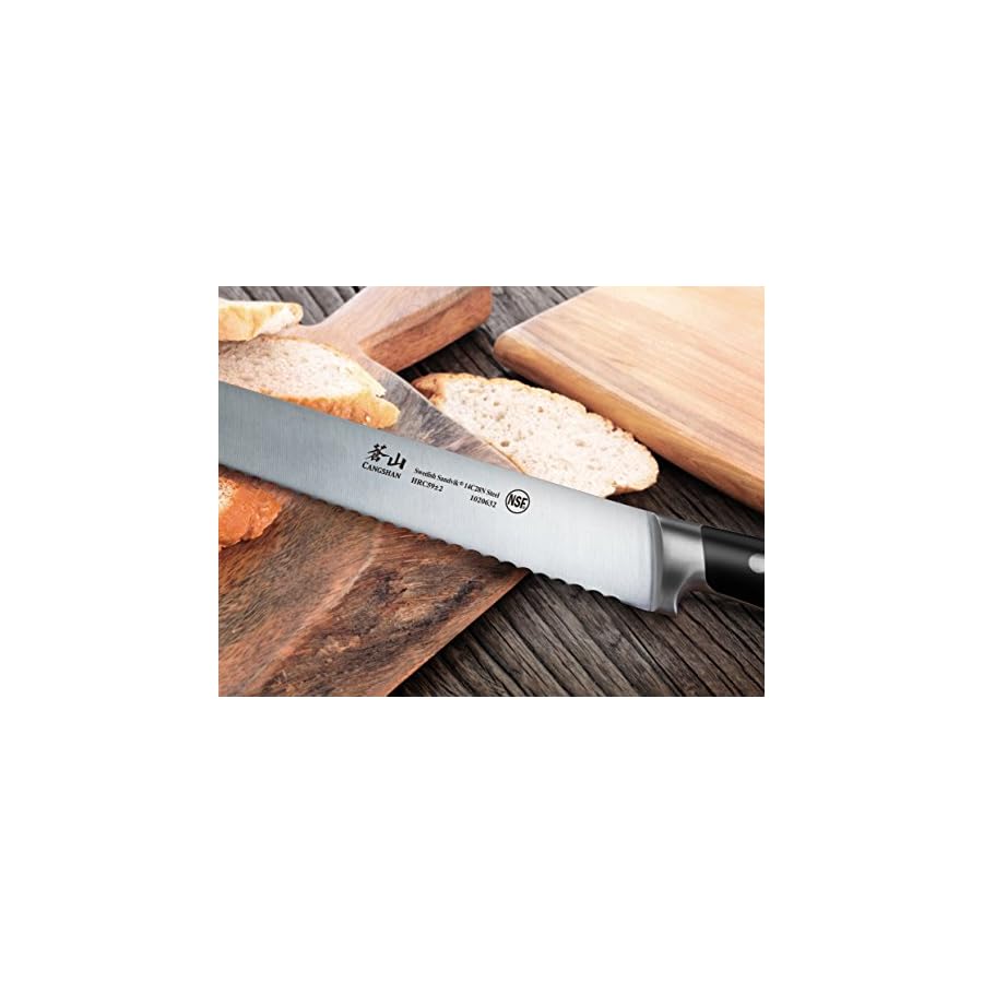 Cangshan-TS-Series-1020649-Swedish-14C28N-Steel-Forged-1025-Inch-Bread-Knife-and-Wood-Sheath-Set Cangshan TS Series 1020649 Swedish 14C28N Steel Forged 10.25-Inch Bread Knife and Wood Sheath Set
